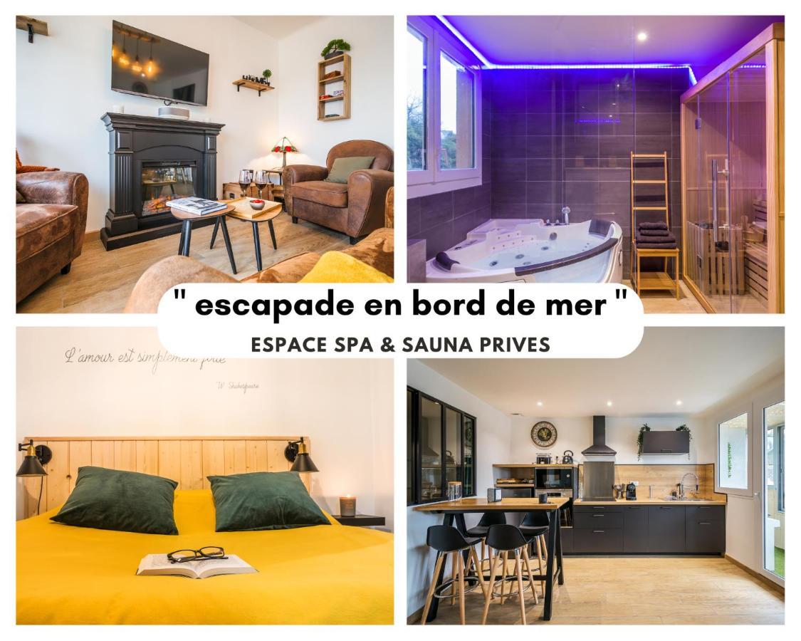 Escapade En Bord De Mer Avec Sauna Et Spa Prives Binic Exterior foto